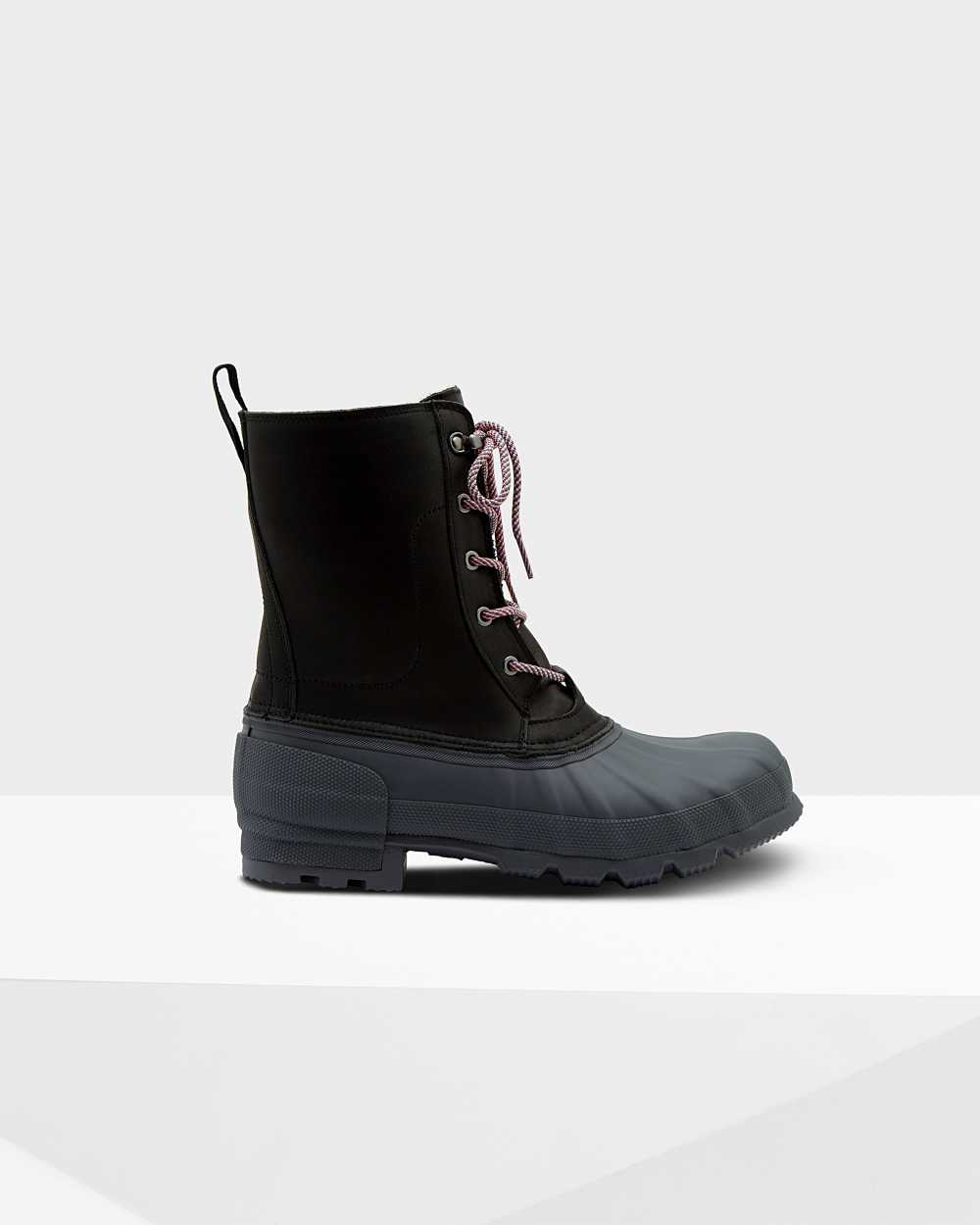 Hunter Men's Original Insulated Pac Winter Boots Black,DBOH24156